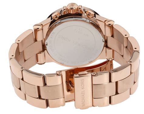 michael kors mk5412 dylan chronograph rose gold ip 